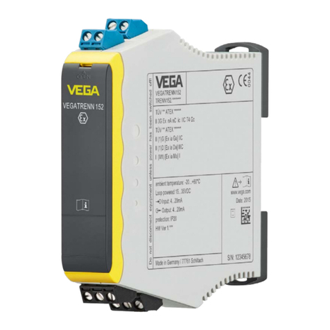Vega VEGATRENN 152 operating instructions