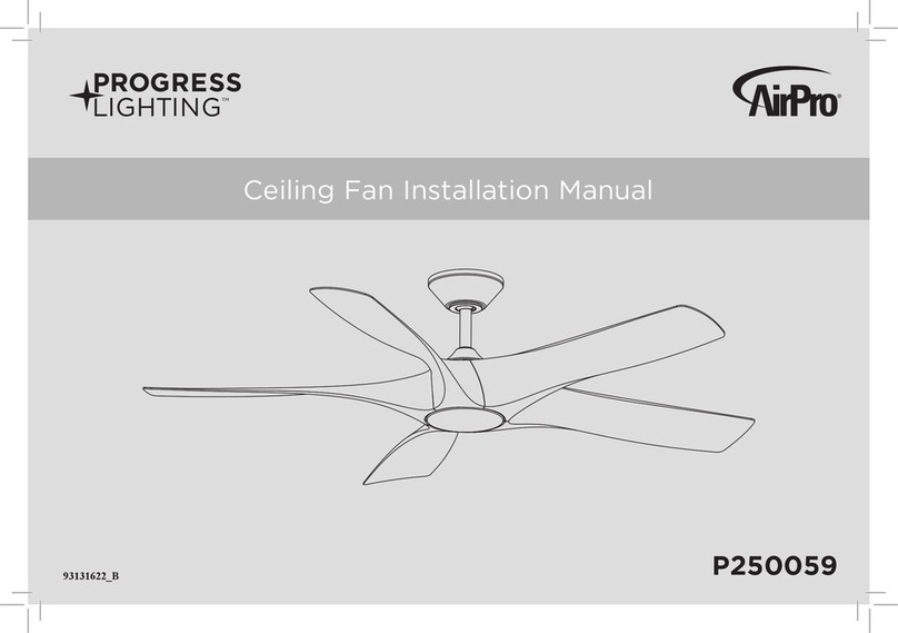 Progress Lighting AirPro P250059 installation manual