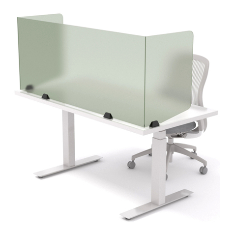 3-form SimpleSpec Desk Partition U 200.70 User manual