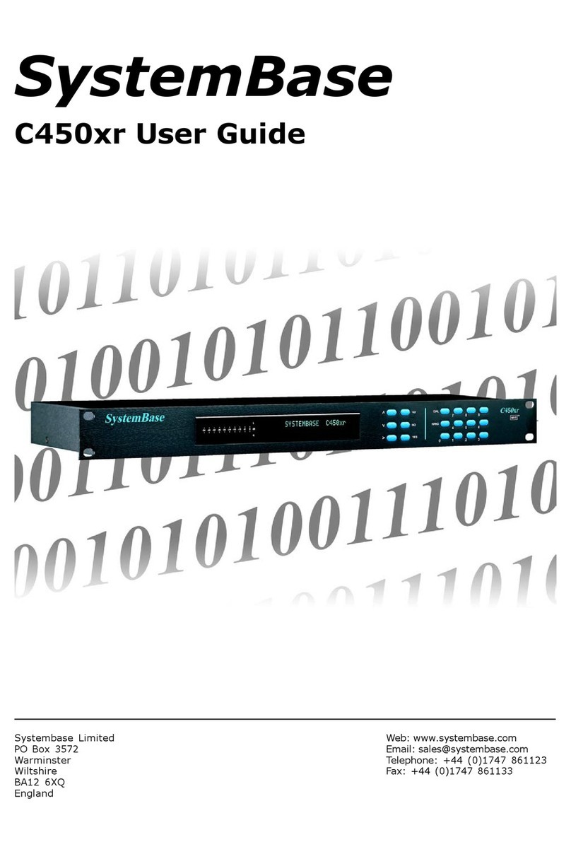 SystemBase C450xr User manual