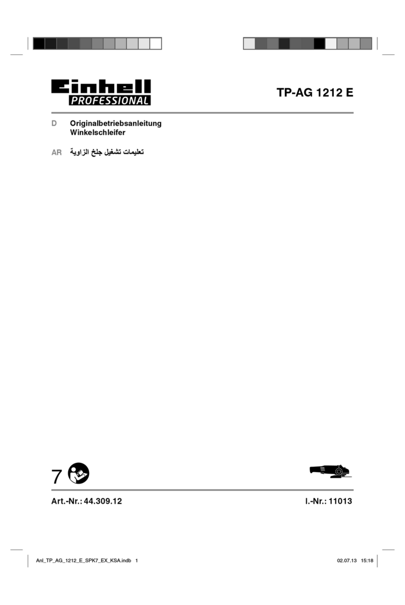 EINHELL TP-AG 1212 E User manual