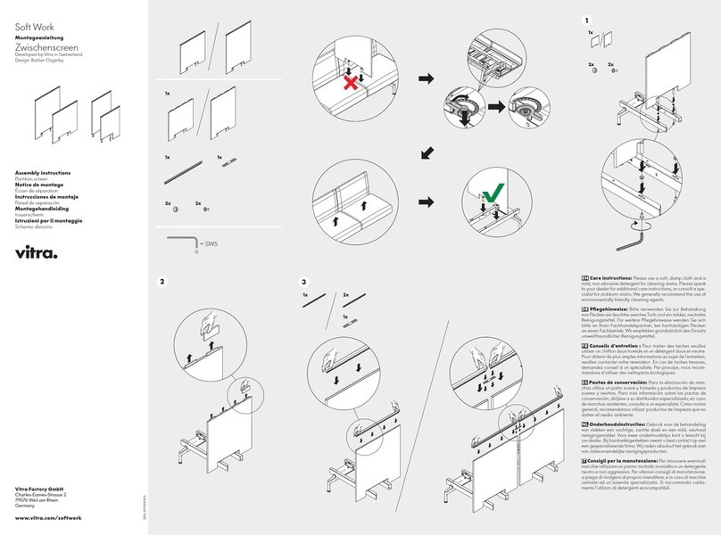 VITRA Soft Work Assembly instructions