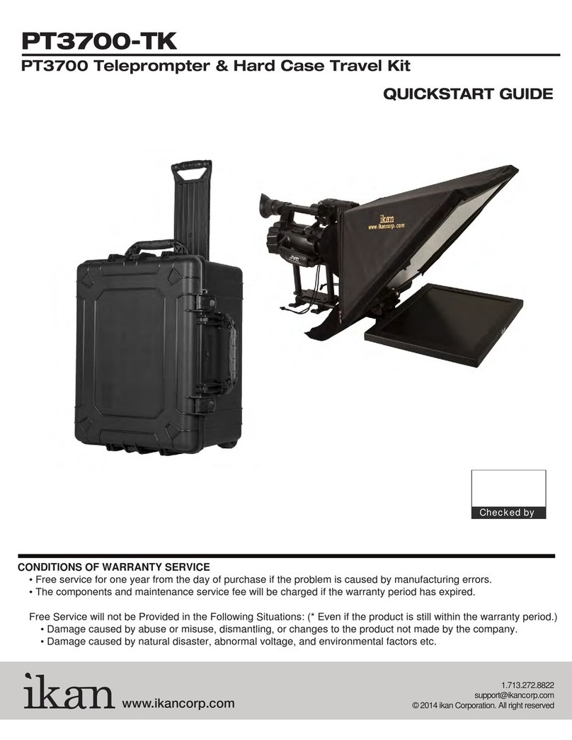 Ikan PT3700-TK quick start guide