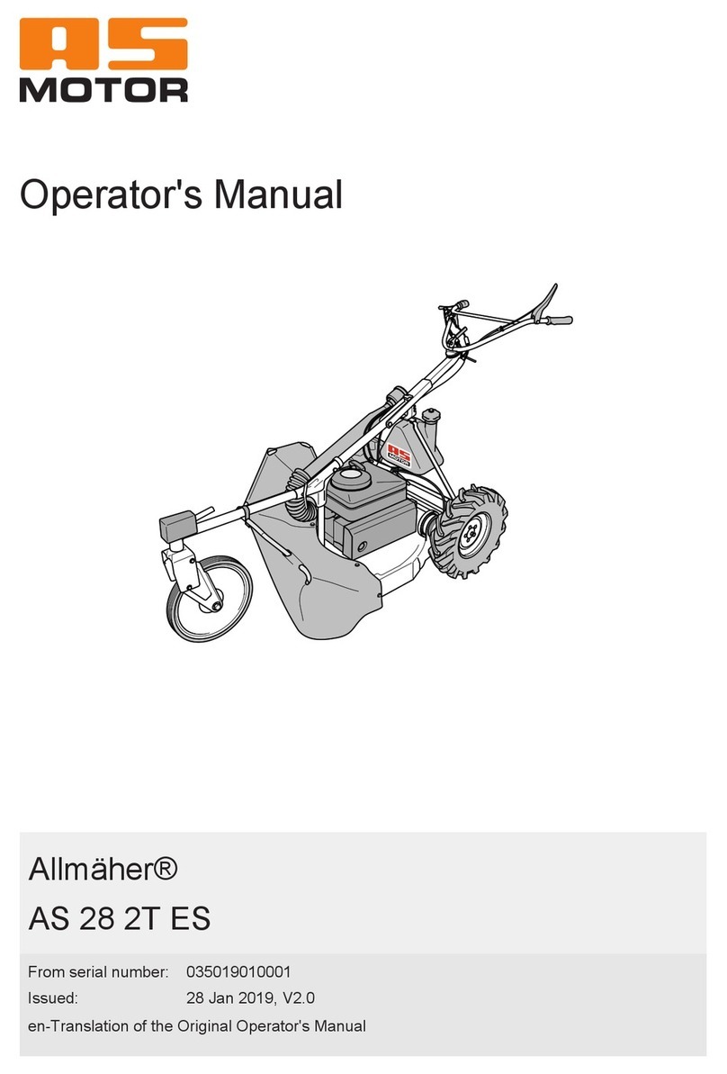 AS MOTOR Allmaher AS 28 2T ES Operator's manual