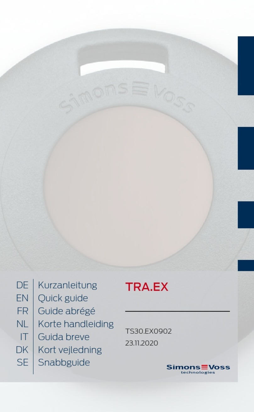 Allegion Simons Voss Technologies TRA.EX User manual