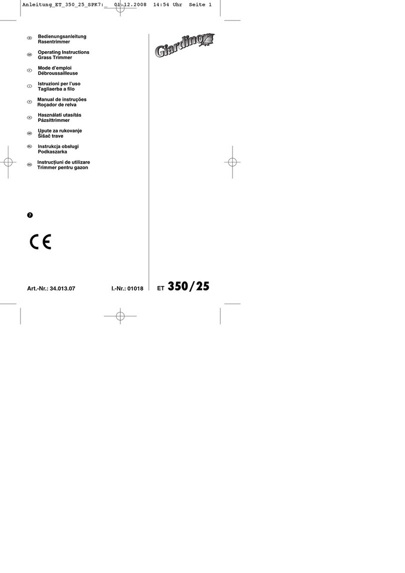 GIARDINO ET 350/25 operating instructions