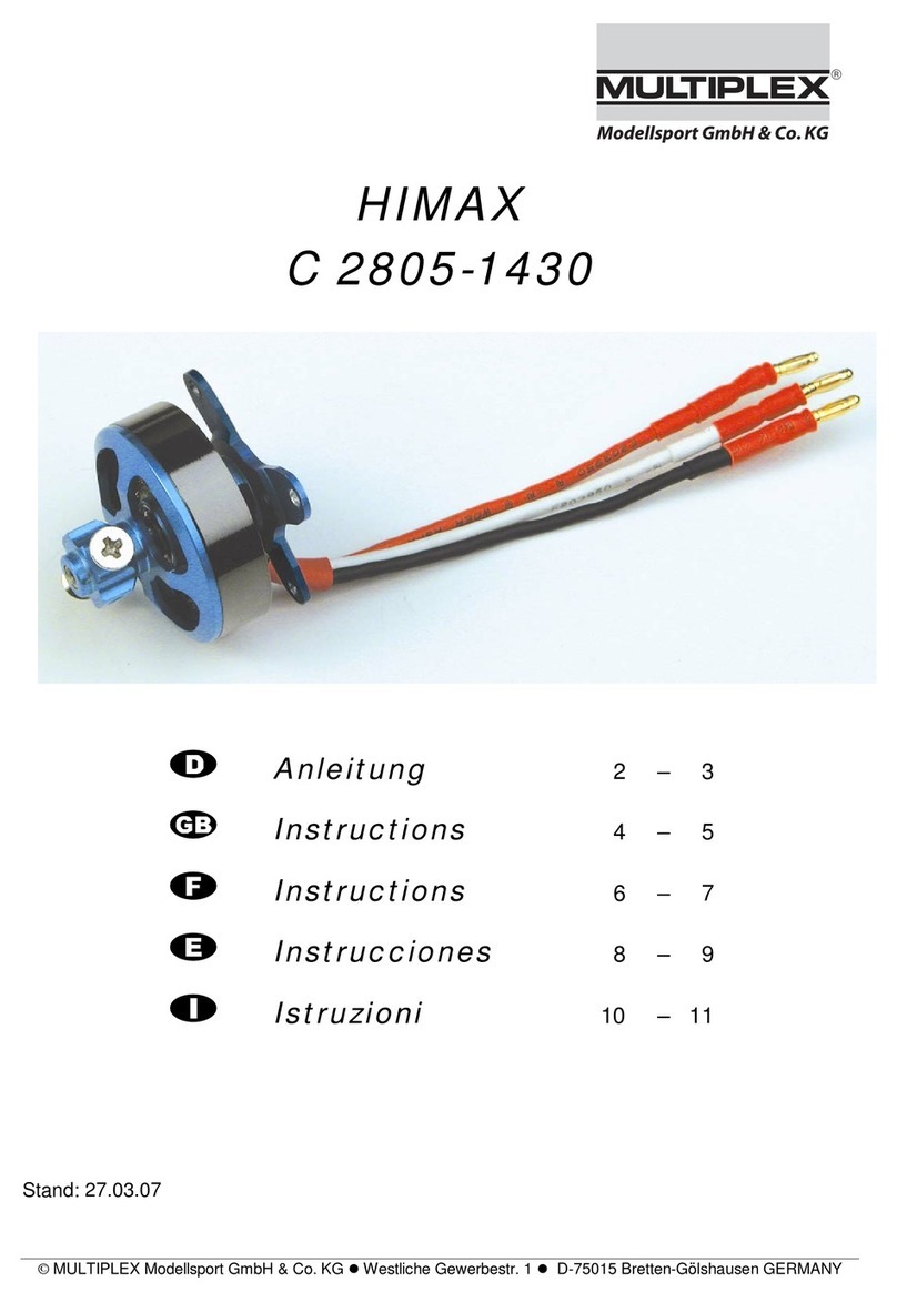 MULTIPLEX modell HIMAX C 2805-1430 instructions MULTIPLEX modell HIMAX C 2805-1430 instructions