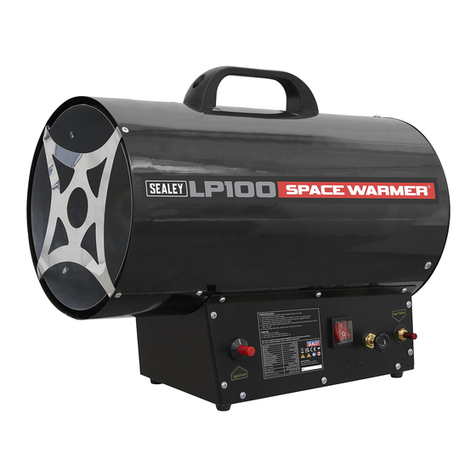 Sealey Space Warmer LP100.V5 User manual