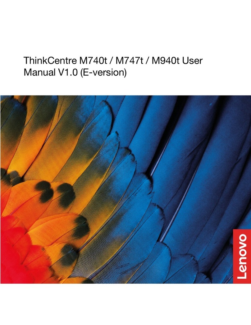 Lenovo ThinkCentre M740t User manual