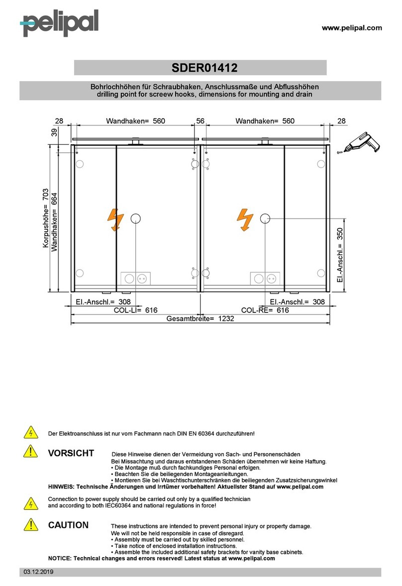 pelipal PCON SDER01412 manual
