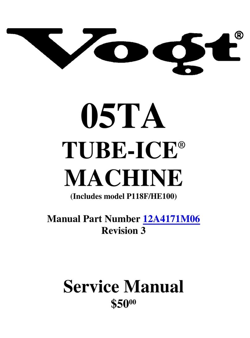 Vogt TUBE-ICE 05TA Service manual