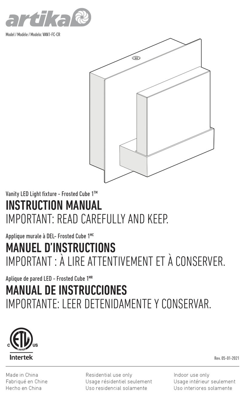 Artika Frosted Cube 1 User manual