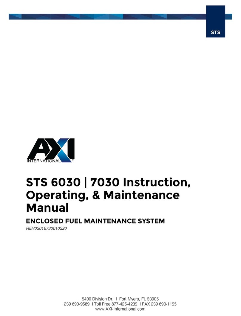 Axi STS 6030 INSTRUCTION, OPERATING, & MAINTENANCE MANUAL