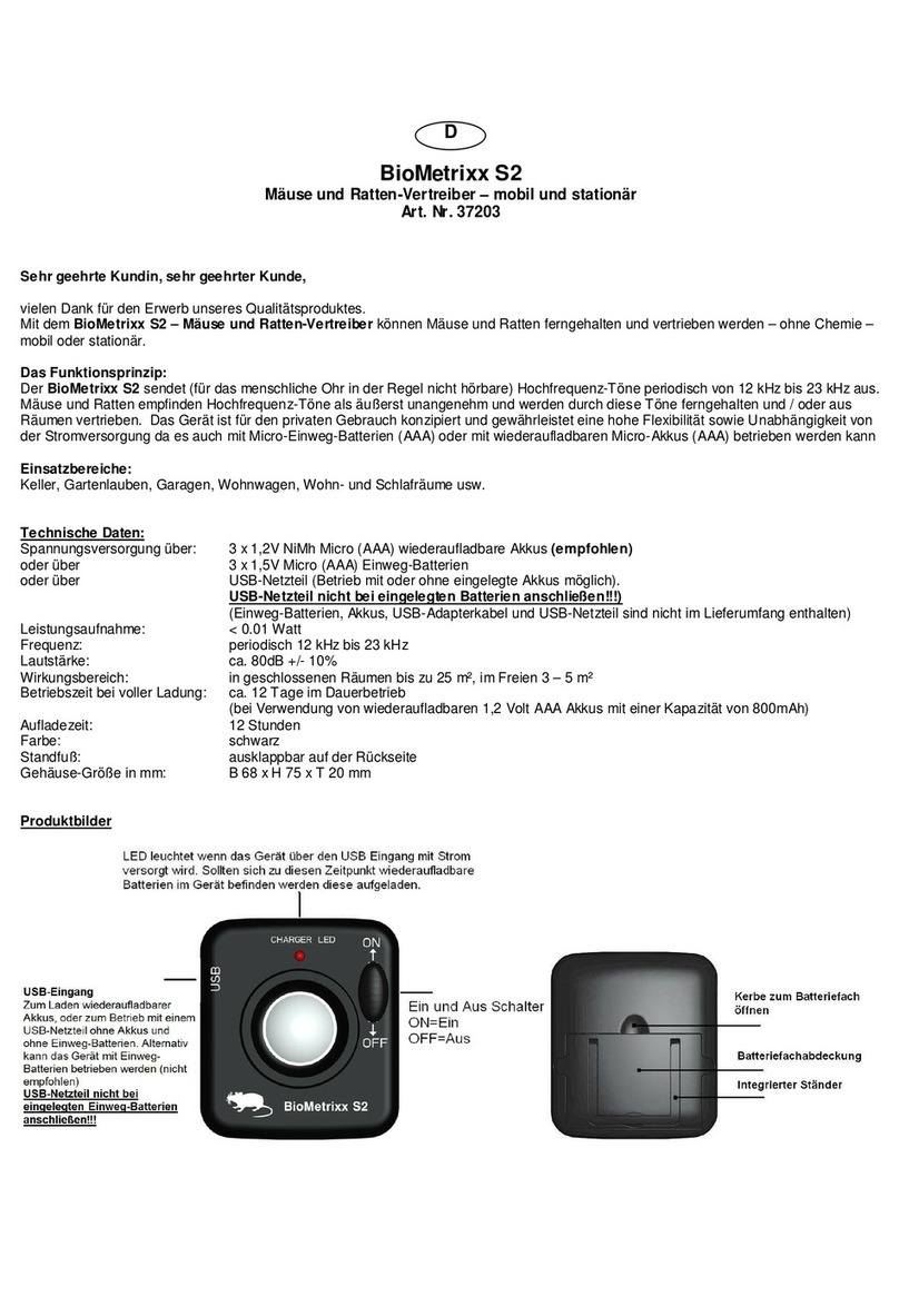 BioMetrixx S2 Quick start quide