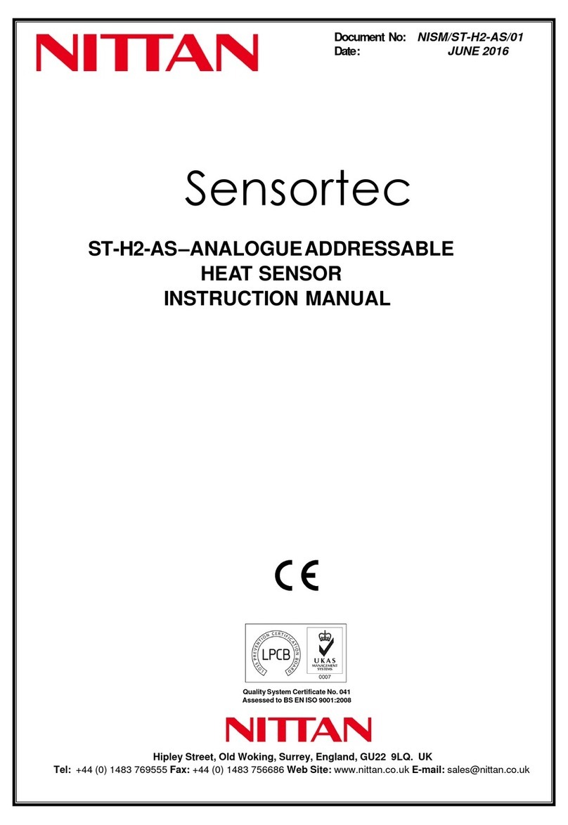 Nittan Sensortec ST-H2-AS instruction manual