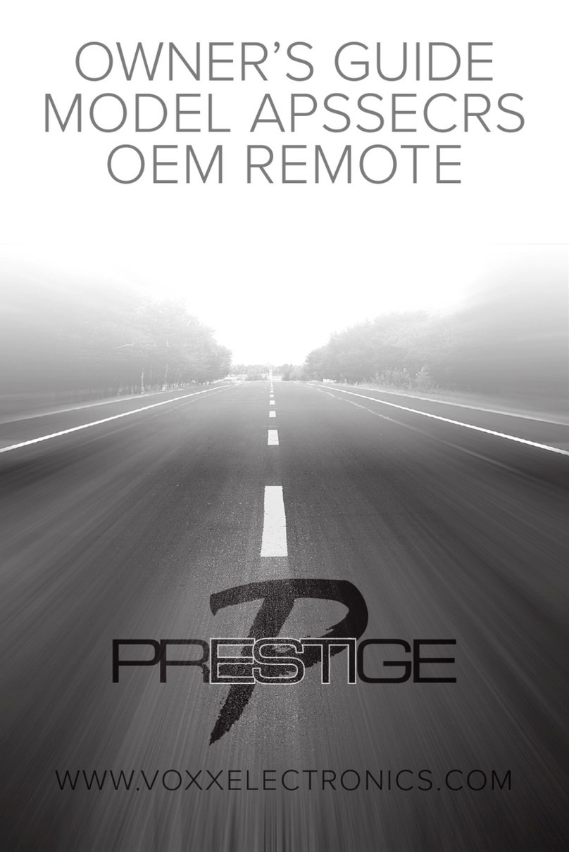 Voxx Electronics PRESTIGE APSSECRS owner's guide