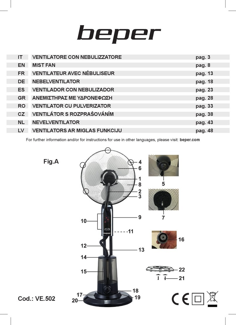 Beper VE.502 Quick guide