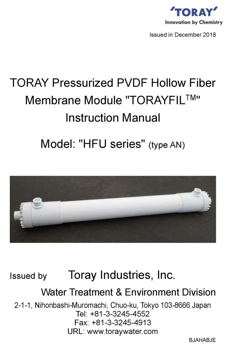 Toray TORAYFIL HFU AN Series instruction manual