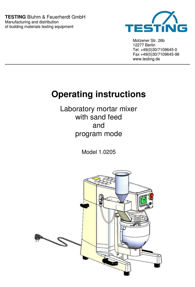 TESTING 1.0205 operating instructions