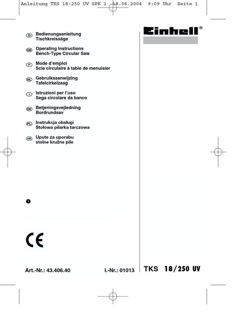 EINHELL TKS 18/250 UV User manual