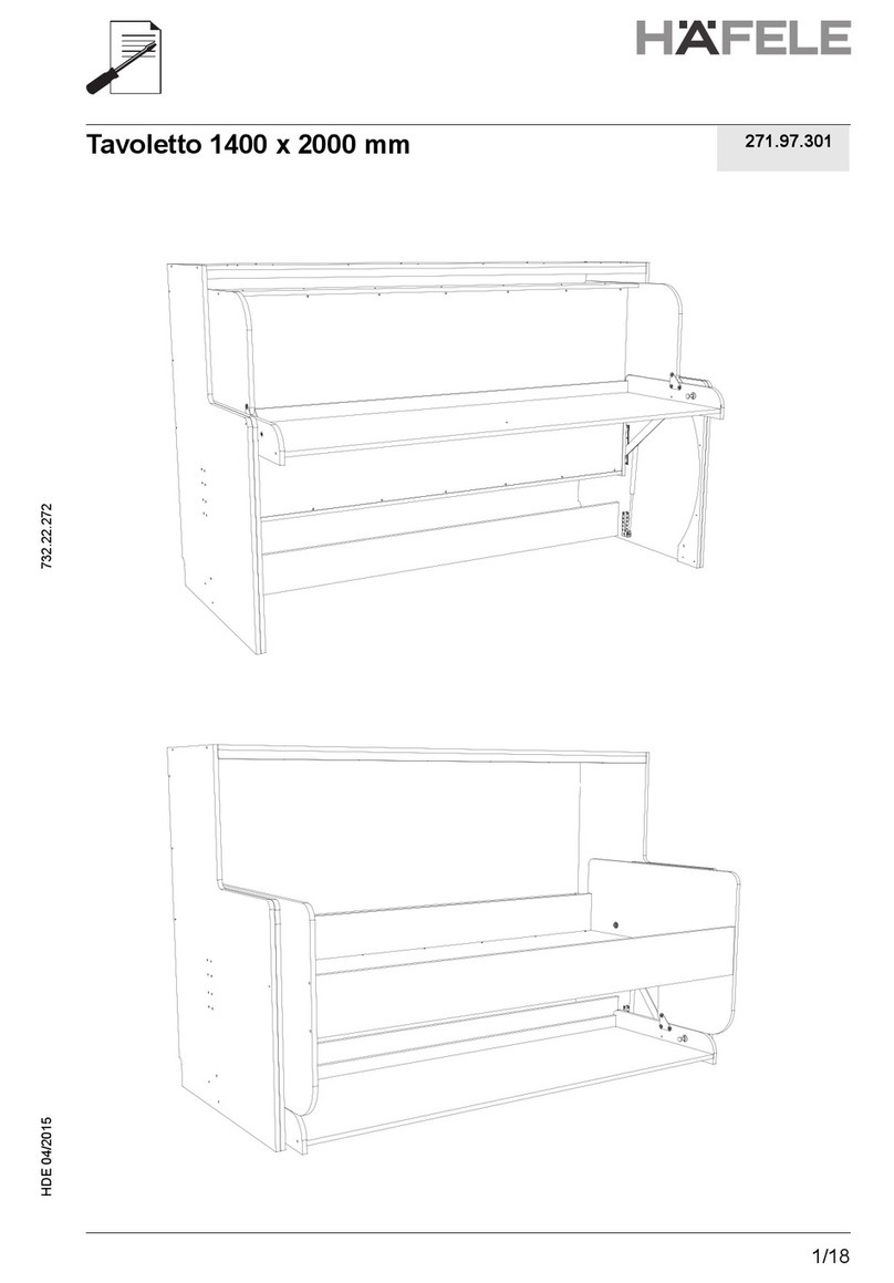 Häfele Tavoletto 271.97.301 User manual