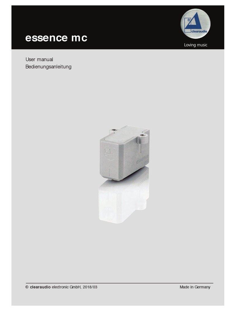 Clearaudio Essence mc User manual