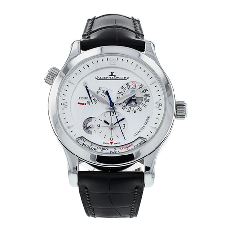 Jaeger-leCoultre MASTER CONTROL GEOGRAPHIC User manual