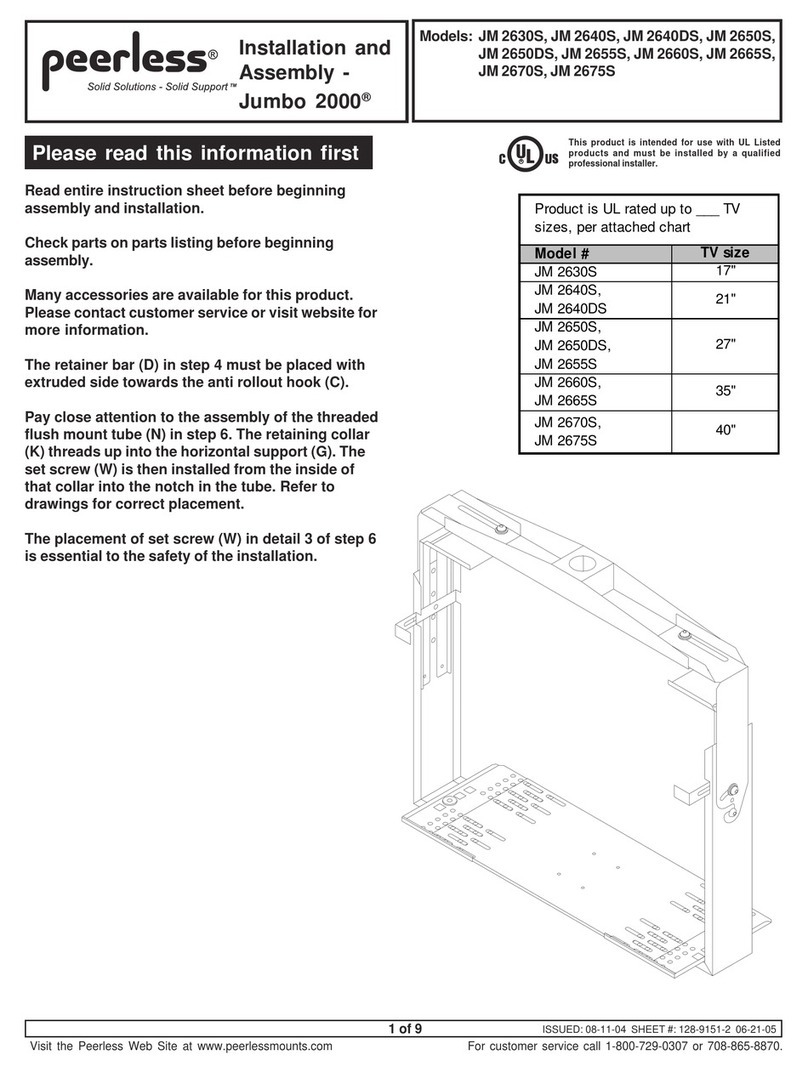 PEERLESS Jumbo 2000 JM 2630S Guide