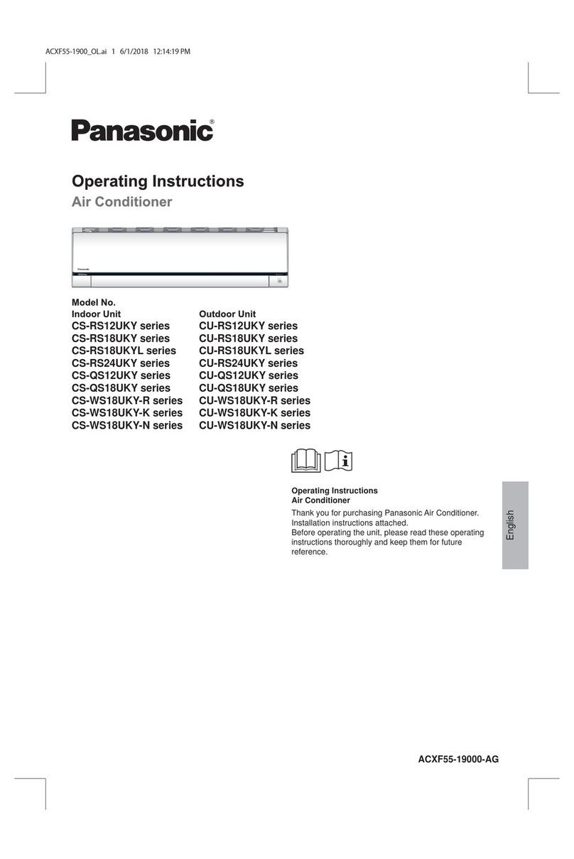 Panasonic CS-RS12UKY Series User manual Panasonic CS-RS12UKY Series User manual