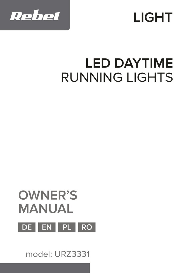 Rebel Light URZ3331 User manual