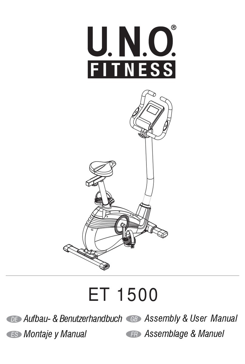 U.N.O Fitness ET 1500 Assembly & user manual