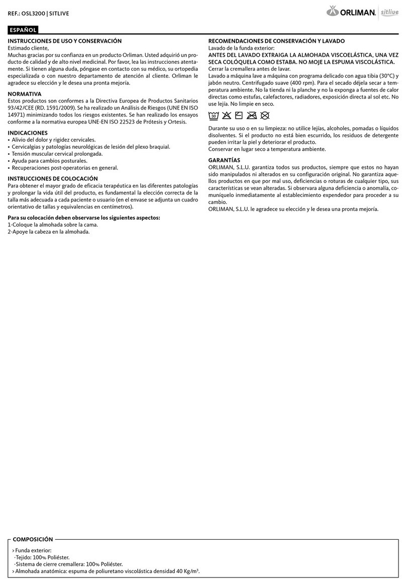 Orliman SITLIVE OSL3200 Manual