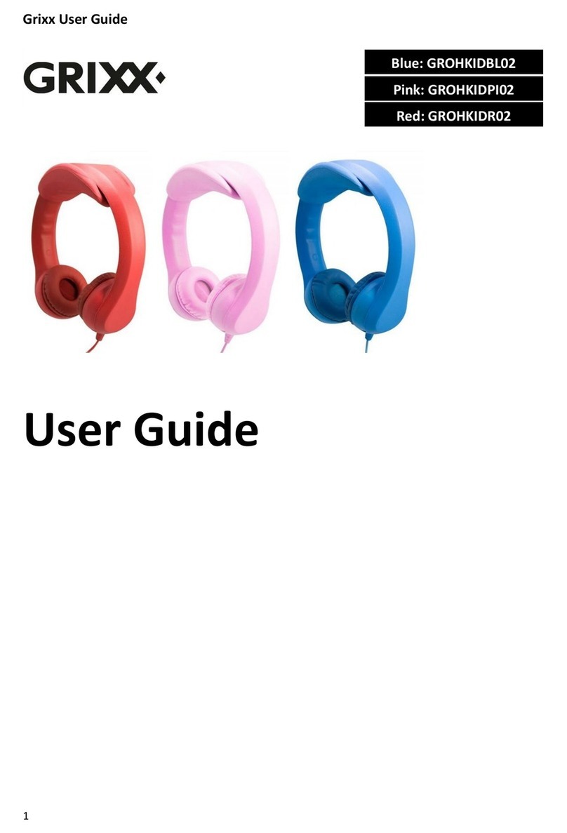 Grixx GROHKIDBL02 user guide