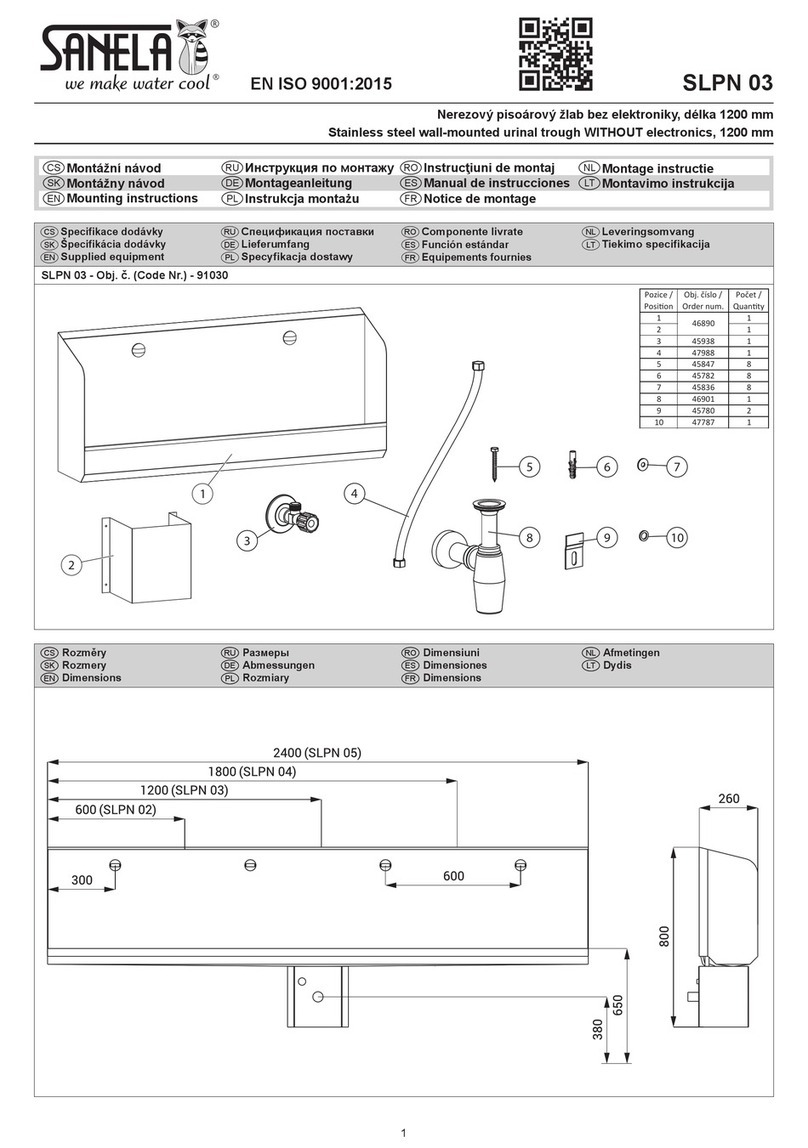 Sanela SLPN 03 Mounting instructions