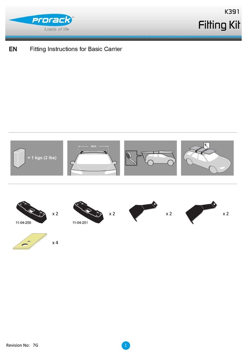 Yakima Prorack K391 User manual