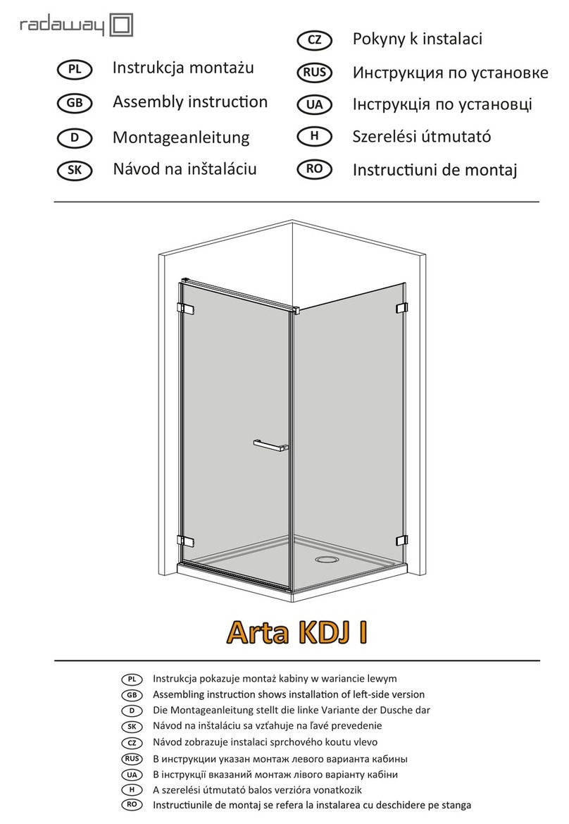 Radaway Arta KDJ I User manual Radaway Arta KDJ I User manual