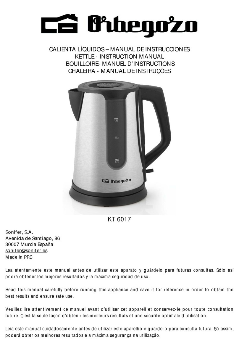 Orbegozo KT 6017 User manual Orbegozo KT 6017 User manual