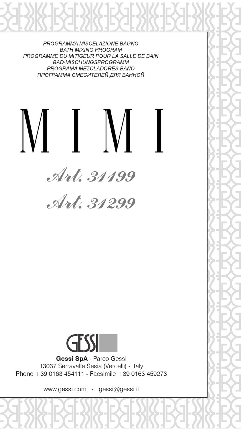 Gessi MIMI 31199 manual