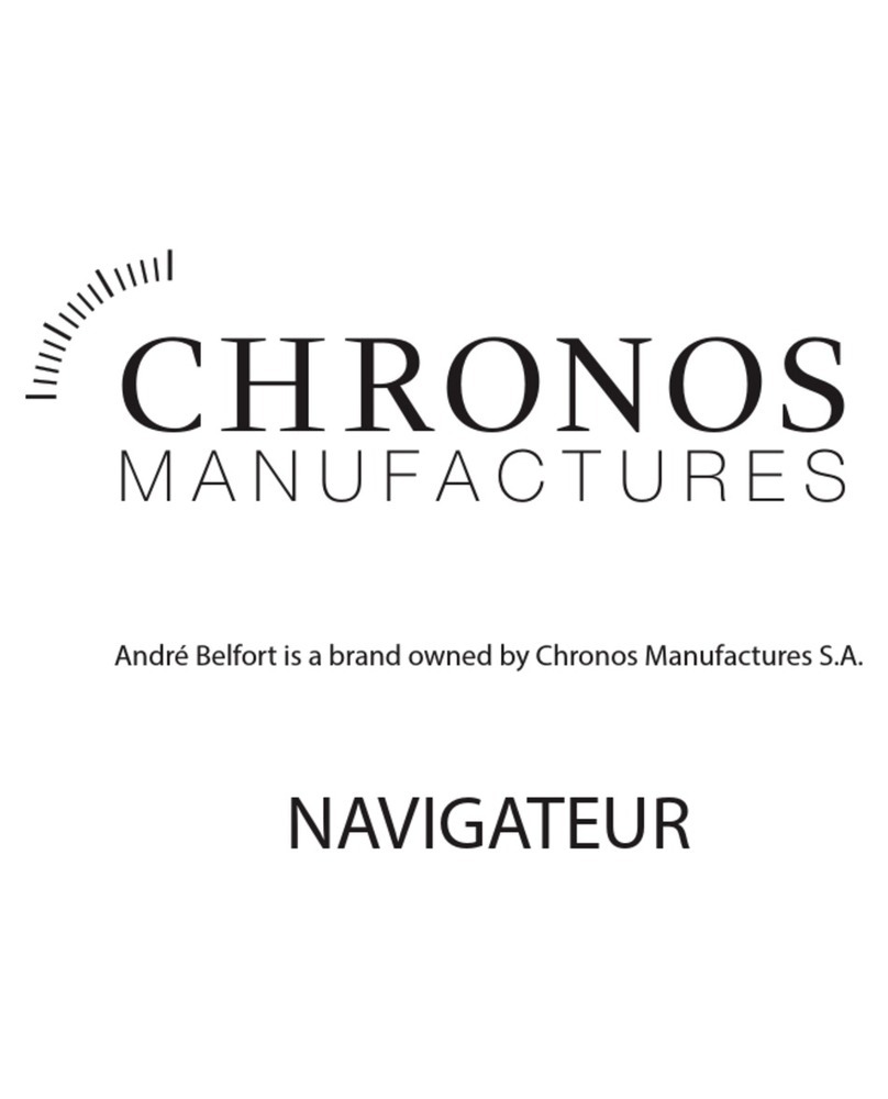 Chronos Manufactures Andre Belfort Navigateur instruction manual