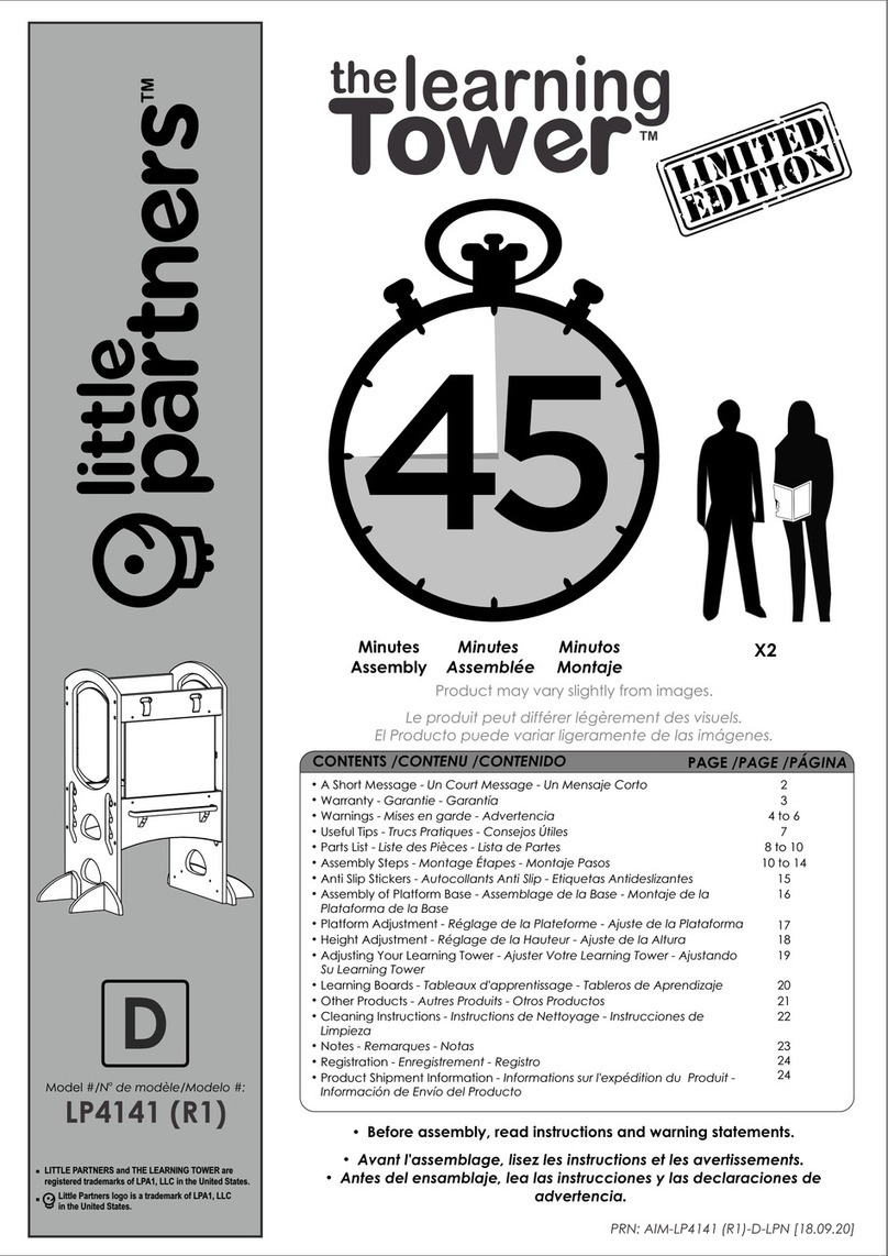 Little Partners Learning Tower LP4141 (R1) User manual Little Partners Learning Tower LP4141 (R1) User manual