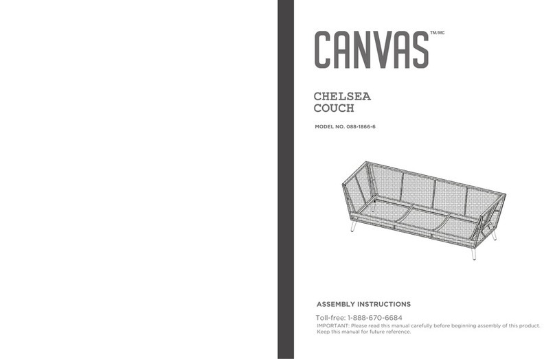 Canvas CHELSEA COUCH 088-1866-6 User manual Canvas CHELSEA COUCH 088-1866-6 User manual