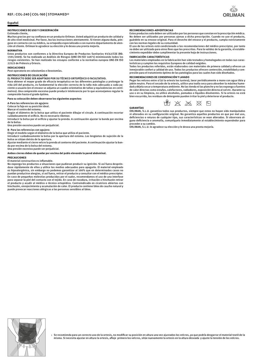 Orliman STOMAMED COL-240 User manual