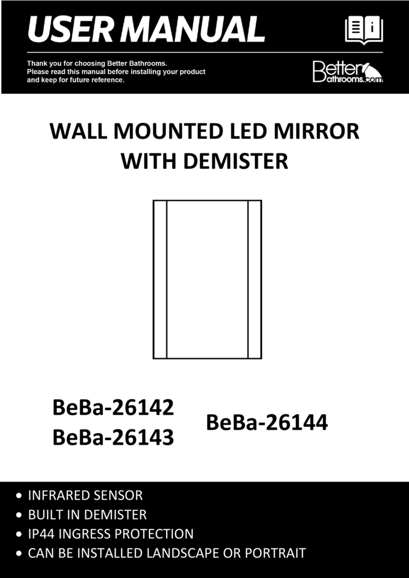Better Bathrooms BeBa-26142 user manual