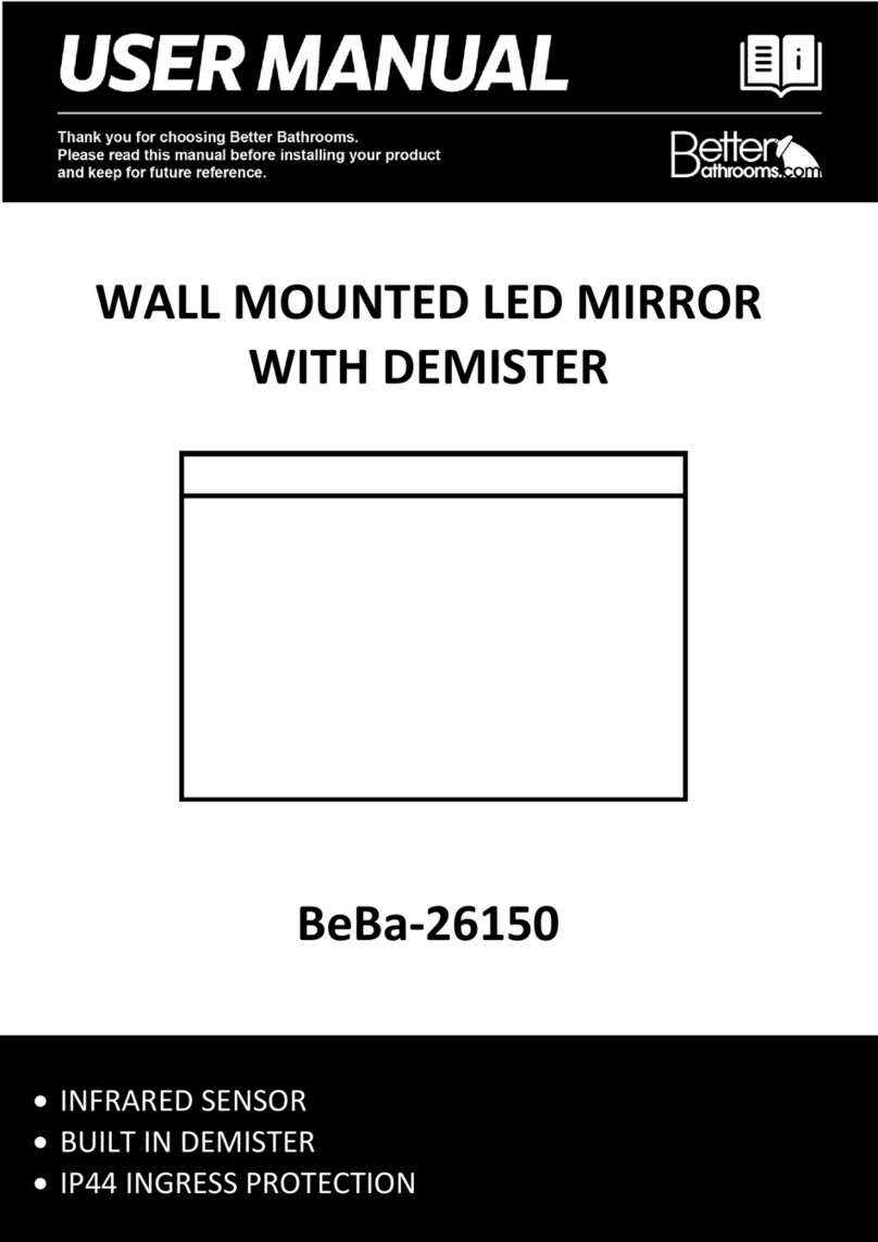 Better Bathrooms BeBa-26150 user manual