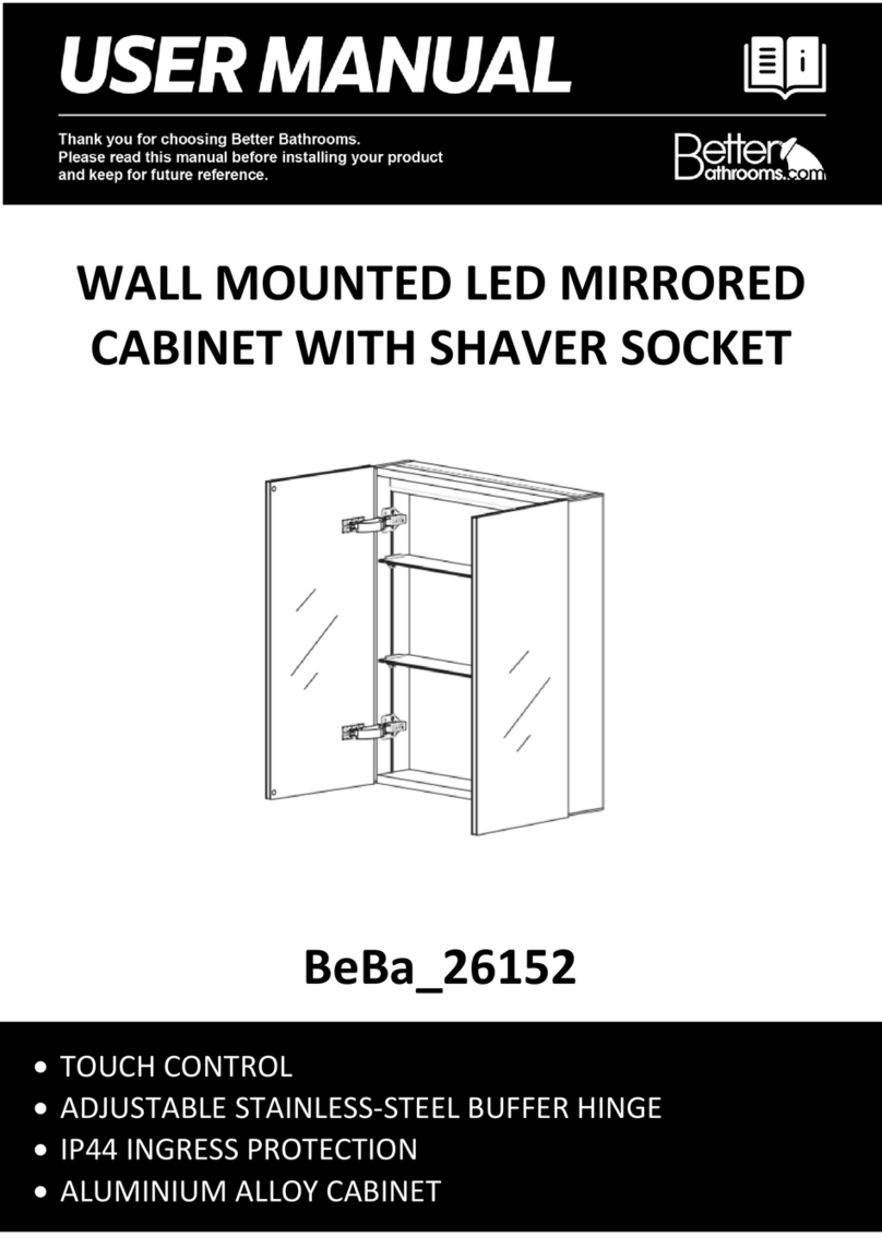 Better Bathrooms BeBa 26152 User manual Better Bathrooms BeBa 26152 User manual