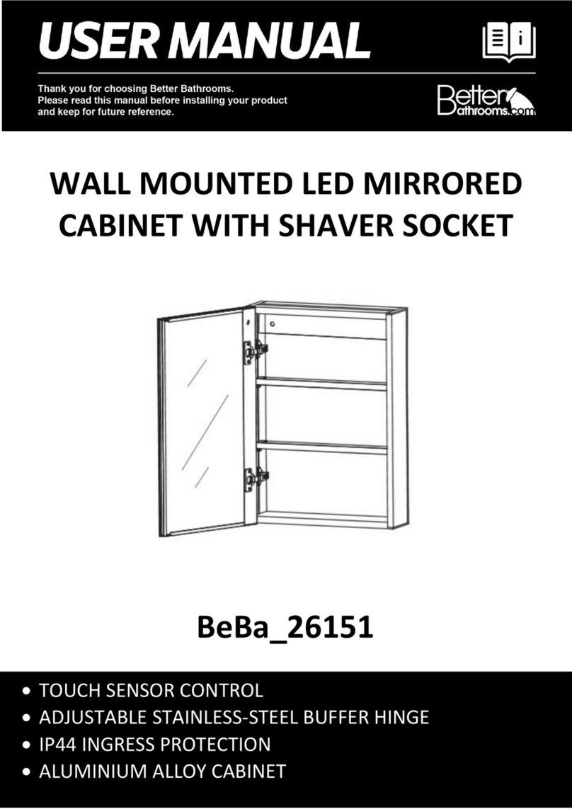 Better Bathrooms BeBa 26151 User manual Better Bathrooms BeBa 26151 User manual
