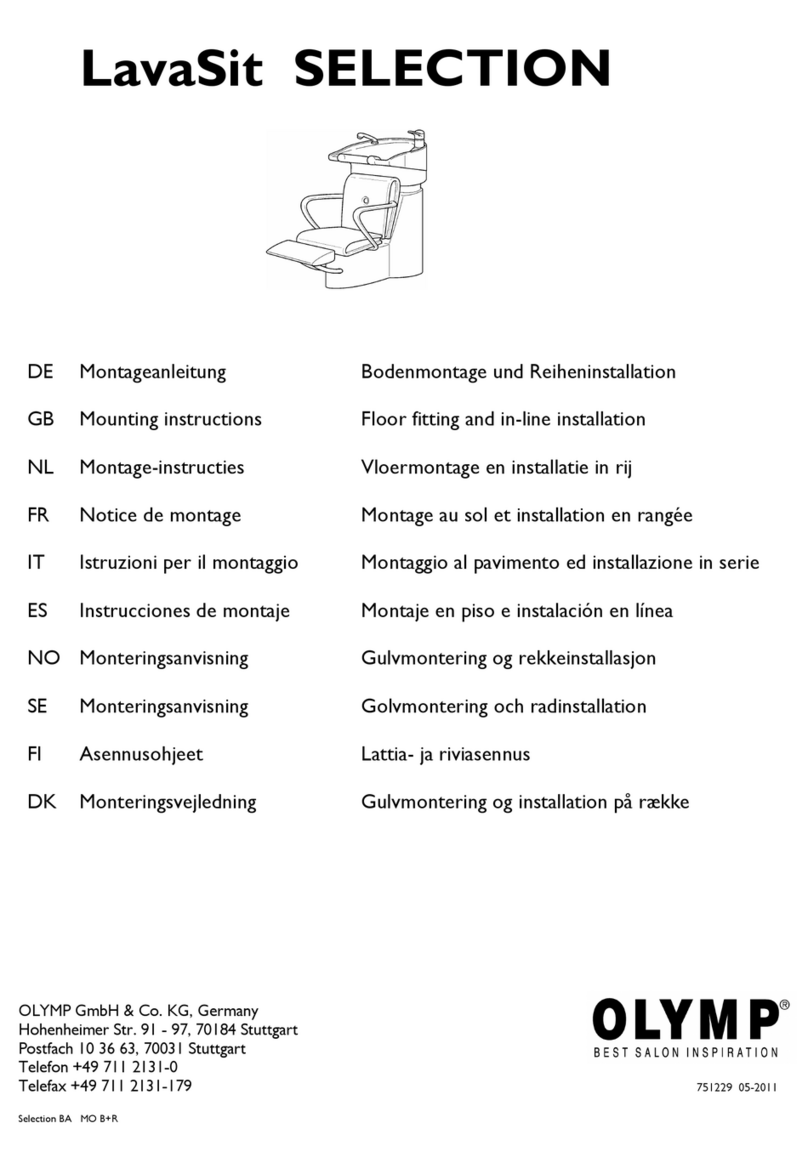 Olymp LavaSit Selection Mounting instructions Olymp LavaSit Selection Mounting instructions