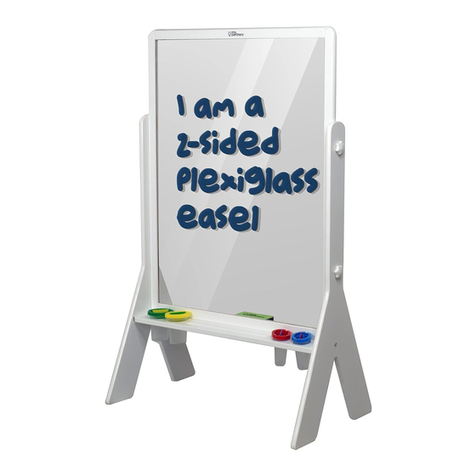Little Partners CONTEMPO PEEK-A-BOO ADJUSTABLE HEIGHT ART EASEL... User manual
