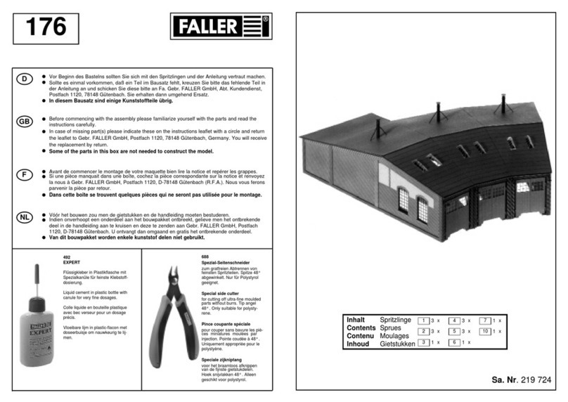 Faller 176 User manual Faller 176 User manual