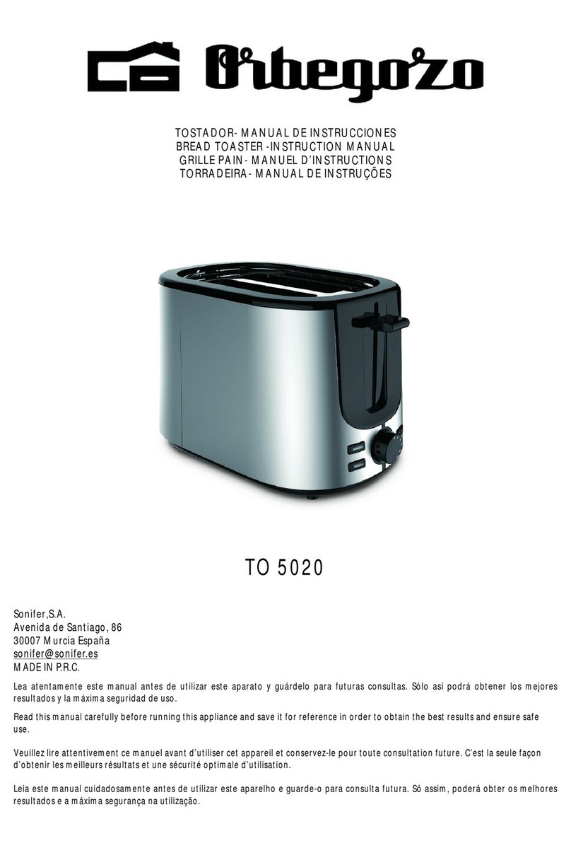 Orbegozo TO 5020 instruction manual